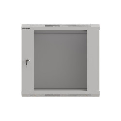 19" RACKOVÁ SKŘÍŇ PRO MONTÁŽ NA STĚNU 9U/540X350 (FLAT PACK) S PROSKLENÝMI DVEŘMI ŠEDÁ
