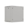 19" RACKOVÁ SKŘÍŇ PRO MONTÁŽ NA STĚNU 9U/540X350 (FLAT PACK) S PROSKLENÝMI DVEŘMI ŠEDÁ