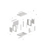 19" RACKOVÁ SKŘÍŇ PRO MONTÁŽ NA STĚNU 9U/540X350 (FLAT PACK) S PROSKLENÝMI DVEŘMI ŠEDÁ
