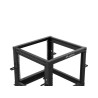 OTEVŘENÝ RACK 9U 19" 600X600-1100 NASTAVITELNÝ ČERNÝ