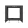 OTEVŘENÝ RACK 9U 19" 600X600-1100 NASTAVITELNÝ ČERNÝ