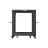 OTEVŘENÝ RACK 12U 19" 600X600-1100 NASTAVITELNÝ ČERNÝ
