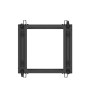 OTEVŘENÝ RACK 12U 19" 600X600-1100 NASTAVITELNÝ ČERNÝ