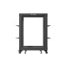 OTEVŘENÝ RACK 15U 19" 600X600-1100 NASTAVITELNÝ ČERNÝ