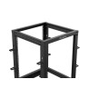 OTEVŘENÝ RACK 15U 19" 600X600-1100 NASTAVITELNÝ ČERNÝ