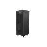19" VOLNĚ STOJÍCÍ RACKOVÁ SKŘÍŇ 32U/600X600 (FLAT PACK) SE SÍŤOVÝMI DVEŘMI LCD ČERNÁ