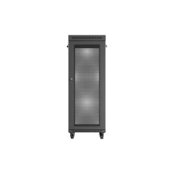 19" VOLNĚ STOJÍCÍ RACKOVÁ SKŘÍŇ 32U/600X600 (FLAT PACK) SE SÍŤOVÝMI DVEŘMI LCD ČERNÁ