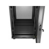 19" VOLNĚ STOJÍCÍ RACKOVÁ SKŘÍŇ 32U/600X600 (FLAT PACK) SE SÍŤOVÝMI DVEŘMI LCD ČERNÁ