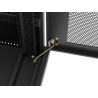 19" VOLNĚ STOJÍCÍ RACKOVÁ SKŘÍŇ 32U/600X600 (FLAT PACK) SE SÍŤOVÝMI DVEŘMI LCD ČERNÁ
