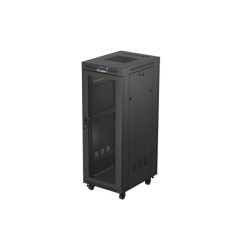 19" VOLNĚ STOJÍCÍ RACKOVÁ SKŘÍŇ 32U/600X800 (FLAT PACK) SE SÍŤOVÝMI DVEŘMI LCD ČERNÁ