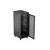 19" VOLNĚ STOJÍCÍ RACKOVÁ SKŘÍŇ 32U/600X800 (FLAT PACK) SE SÍŤOVÝMI DVEŘMI LCD ČERNÁ