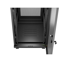 19" VOLNĚ STOJÍCÍ RACKOVÁ SKŘÍŇ 32U/600X800 (FLAT PACK) SE SÍŤOVÝMI DVEŘMI LCD ČERNÁ
