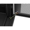 19" VOLNĚ STOJÍCÍ RACKOVÁ SKŘÍŇ 32U/600X800 (FLAT PACK) SE SÍŤOVÝMI DVEŘMI LCD ČERNÁ