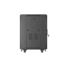 RACKOVÁ SKŘÍŇ 19" VOLNĚ STOJÍCÍ 15U/600X600 (FLAT PACK) S DVÍŘKY ZE SÍŤOVINY ČERNÁ