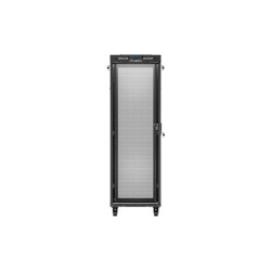 19" VOLNĚ STOJÍCÍ RACKOVÁ SKŘÍŇ 37U/600X600 (FLAT PACK) SE SÍŤOVÝMI DVEŘMI LCD ČERNÁ