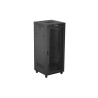 RACKOVÁ SKŘÍŇ 19" VOLNĚ STOJÍCÍ 37U/800X800 (FLAT PACK) SE SÍŤOVÝMI DVEŘMI LCD ČERNÁ