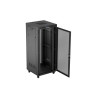 RACKOVÁ SKŘÍŇ 19" VOLNĚ STOJÍCÍ 37U/800X800 (FLAT PACK) SE SÍŤOVÝMI DVEŘMI LCD ČERNÁ