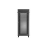 RACKOVÁ SKŘÍŇ 19" VOLNĚ STOJÍCÍ 37U/800X800 (FLAT PACK) SE SÍŤOVÝMI DVEŘMI LCD ČERNÁ