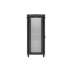 RACKOVÁ SKŘÍŇ 19" VOLNĚ STOJÍCÍ 37U/800X800 (FLAT PACK) SE SÍŤOVÝMI DVEŘMI LCD ČERNÁ