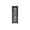 19" VOLNĚ STOJÍCÍ RACKOVÁ SKŘÍŇ 47U/800X800 (FLAT PACK) SE SÍŤOVÝMI DVEŘMI LCD ČERNÁ