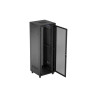 19" VOLNĚ STOJÍCÍ RACKOVÁ SKŘÍŇ 47U/800X800 (FLAT PACK) SE SÍŤOVÝMI DVEŘMI LCD ČERNÁ