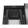 19" VOLNĚ STOJÍCÍ RACKOVÁ SKŘÍŇ 47U/800X800 (FLAT PACK) SE SÍŤOVÝMI DVEŘMI LCD ČERNÁ