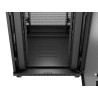 19" VOLNĚ STOJÍCÍ RACKOVÁ SKŘÍŇ 47U/800X800 (FLAT PACK) SE SÍŤOVÝMI DVEŘMI LCD ČERNÁ
