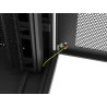 19" VOLNĚ STOJÍCÍ RACKOVÁ SKŘÍŇ 47U/800X800 (FLAT PACK) SE SÍŤOVÝMI DVEŘMI LCD ČERNÁ