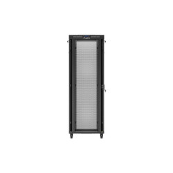 19" VOLNĚ STOJÍCÍ RACKOVÁ SKŘÍŇ 47U/800X800 (FLAT PACK) SE SÍŤOVÝMI DVEŘMI LCD ČERNÁ