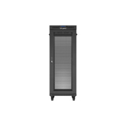 19" VOLNĚ STOJÍCÍ RACKOVÁ SKŘÍŇ 32U/600X1000 (FLAT PACK) SE SÍŤOVÝMI DVEŘMI LCD ČERNÁ
