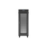 19" VOLNĚ STOJÍCÍ RACKOVÁ SKŘÍŇ 32U/600X1000 (FLAT PACK) SE SÍŤOVÝMI DVEŘMI LCD ČERNÁ