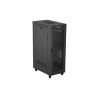 19" VOLNĚ STOJÍCÍ RACKOVÁ SKŘÍŇ 32U/600X1000 (FLAT PACK) SE SÍŤOVÝMI DVEŘMI LCD ČERNÁ