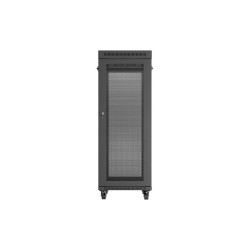 19" VOLNĚ STOJÍCÍ RACKOVÁ SKŘÍŇ 32U/600X1000 (FLAT PACK) SE SÍŤOVÝMI DVEŘMI LCD ČERNÁ