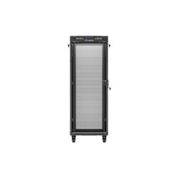 19" VOLNĚ STOJÍCÍ RACKOVÁ SKŘÍŇ 32U/600X1000 (FLAT PACK) SE SÍŤOVÝMI DVEŘMI LCD ČERNÁ