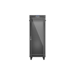 19" VOLNĚ STOJÍCÍ RACKOVÁ SKŘÍŇ 32U/600X1000 (FLAT PACK) S PROSKLENÝMI DVEŘMI LCD ČERNÁ