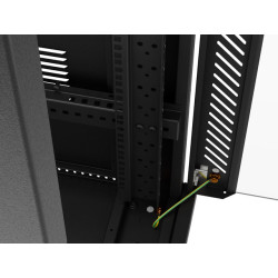 19" VOLNĚ STOJÍCÍ RACKOVÁ SKŘÍŇ 32U/600X1000 (FLAT PACK) S PROSKLENÝMI DVEŘMI LCD ČERNÁ