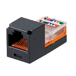 UTP MiniJack RJ45 cat .5 - černý