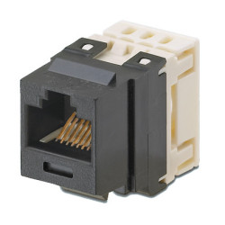 UTP NetKey Keystone Jack RJ45, cat.6 - černý