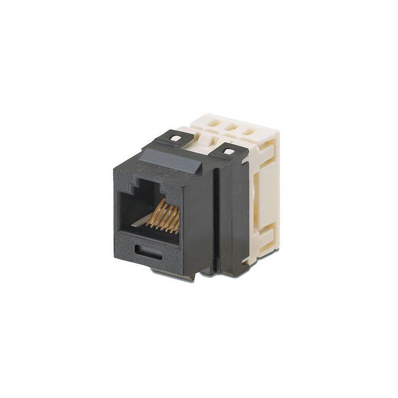 UTP NetKey Keystone Jack RJ45, cat.6 - černý UTP NetKey Keystone Jack RJ45, cat.6 - černý