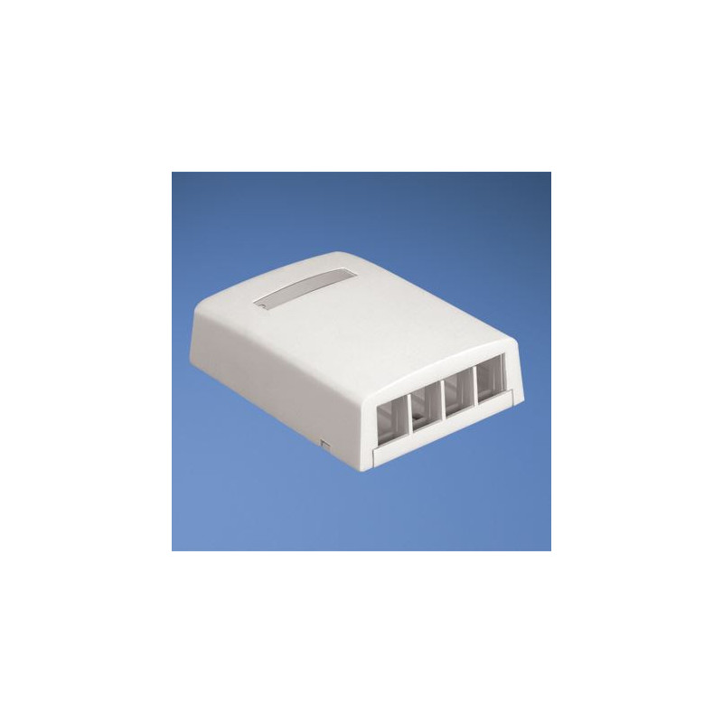 Zásuvka pro 4 moduly Netkey, bílá