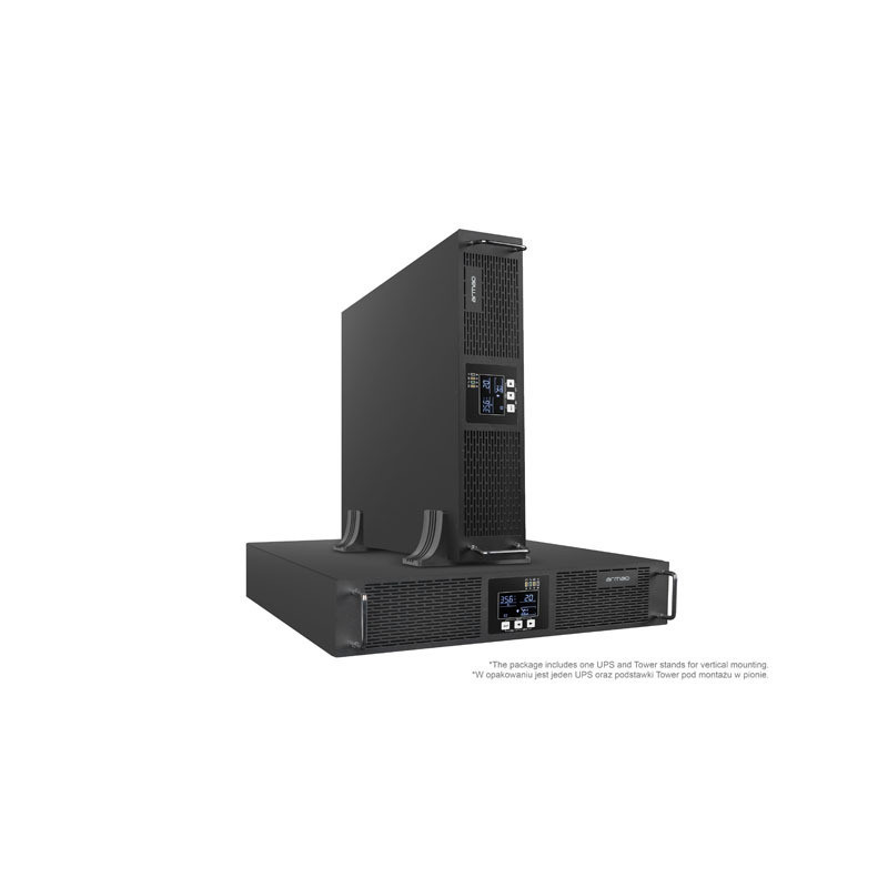 UPS RACK ARMAC R/1000I/PF1 ON-LINE 1000VA 8X IEC C13 OUTLETS USB-B LCD