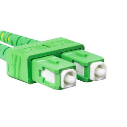 OPTICKÝ PATCHCORD SM SC/APC-SC/APC DUPLEX 10M LSZH G657A1 3.0MM ŽLUTÝ