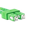 OPTICKÝ PATCHCORD SM SC/APC-SC/APC DUPLEX 10M LSZH G657A1 3.0MM ŽLUTÝ