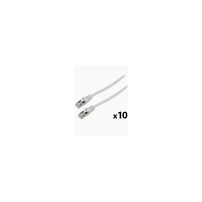 PATCHCORD CAT.6 FTP 3M ŠEDÝ 10-PACK PATCHCORD CAT.6 FTP 3M ŠEDÝ 10-PACK
