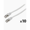 PATCHCORD CAT.6 FTP 3M ŠEDÝ   10-PACK