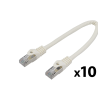 PATCHCORD CAT.6 FTP 2M BÍLÝ   10-PACK