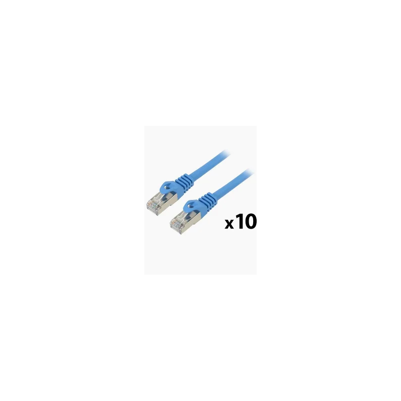 PATCHCORD CAT.6 FTP 2M MODRÝ 10-PACK PATCHCORD CAT.6 FTP 2M MODRÝ 10-PACK