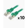 PATCHCORD CAT.6 FTP 0,5 M ZELENÝ   10-PACK