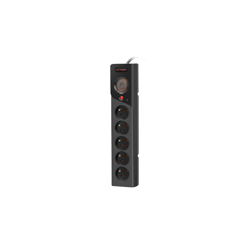 PŘEPĚŤOVÁ OCHRANA ARMAC Z5 3M 5X FRENCH OUTLETS 10A CABLE ORGANIZER BLACK PŘEPĚŤOVÁ OCHRANA ARMAC Z5 3M 5X FRENCH OUTLETS 10A CABLE ORGANIZER BLACK