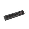 PŘEPĚŤOVÁ OCHRANA ARMAC Z5 3M 5X FRENCH OUTLETS 10A CABLE ORGANIZER BLACK